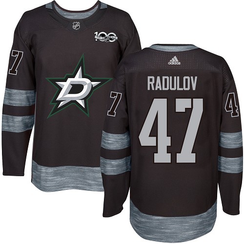 Adidas Stars #47 Alexander Radulov Black 1917-100th Anniversary Stitched NHL Jersey